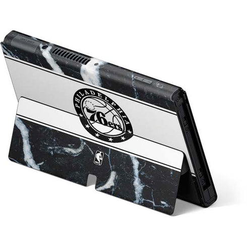 NBA Philadelphia 76ers Marble Nintendo Switch OLED (2021) Skin