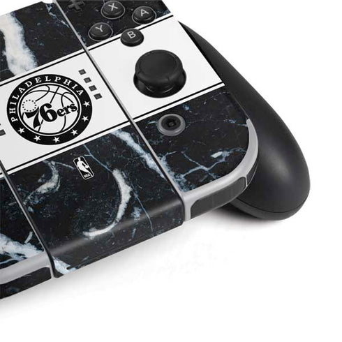 NBA Philadelphia 76ers Marble Nintendo Switch OLED (2021) Skin