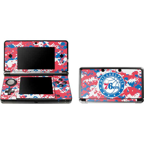 NBA Philadelphia 76ers Red Digi Camo 3DS (2011) Skin