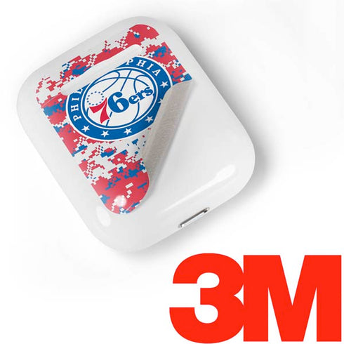 NBA Philadelphia 76ers Red Digi Camo Apple AirPods Skin