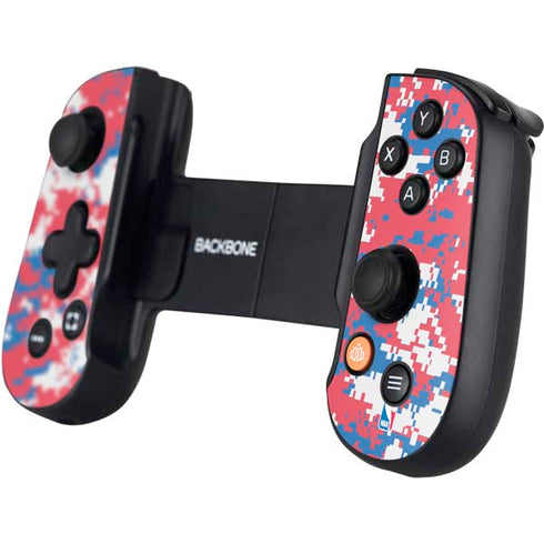 NBA Philadelphia 76ers Red Digi Camo Backbone One for iPhone Game Controller Skin