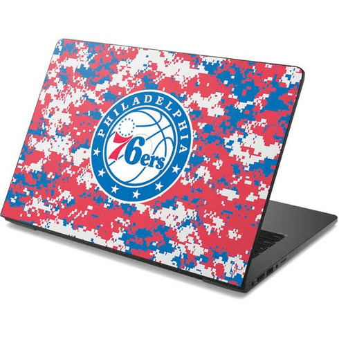 NBA Philadelphia 76ers Red Digi Camo Dell Chromebook Skin