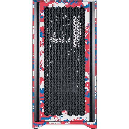 NBA Philadelphia 76ers Red Digi Camo Corsair 4000D Tempered Glass Mid-Tower ATX Case Skin