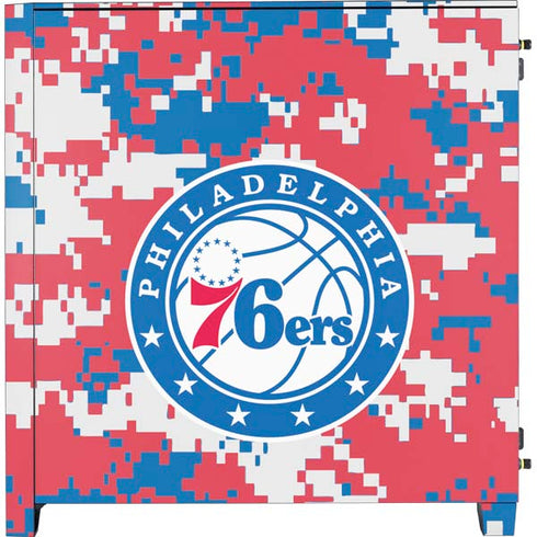 NBA Philadelphia 76ers Red Digi Camo Corsair 4000D Tempered Glass Mid-Tower ATX Case Skin