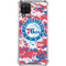 NBA Philadelphia 76ers Red Digi Camo Galaxy A12 Clear Case