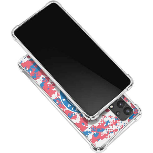 NBA Philadelphia 76ers Red Digi Camo Galaxy A32 5G Clear Case