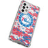 NBA Philadelphia 76ers Red Digi Camo Galaxy A53 5G Clear Case