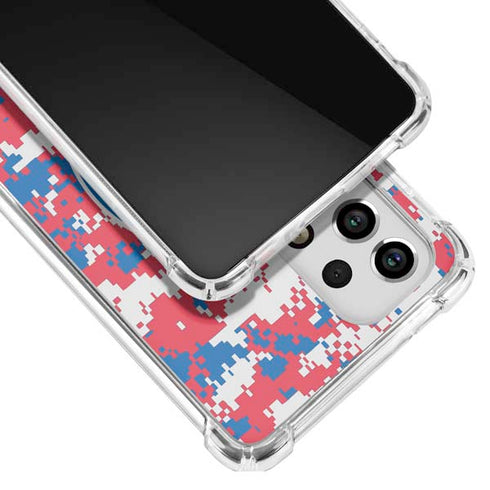 NBA Philadelphia 76ers Red Digi Camo Galaxy A53 5G Clear Case