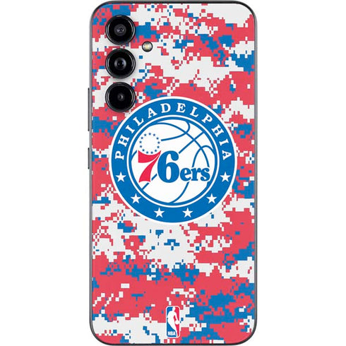 NBA Philadelphia 76ers Red Digi Camo Galaxy A54 5G Skin