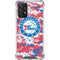 NBA Philadelphia 76ers Red Digi Camo Galaxy A72 5G Clear Case