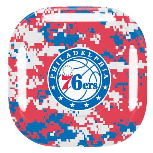 NBA Philadelphia 76ers Red Digi Camo Galaxy Buds Pro Skin