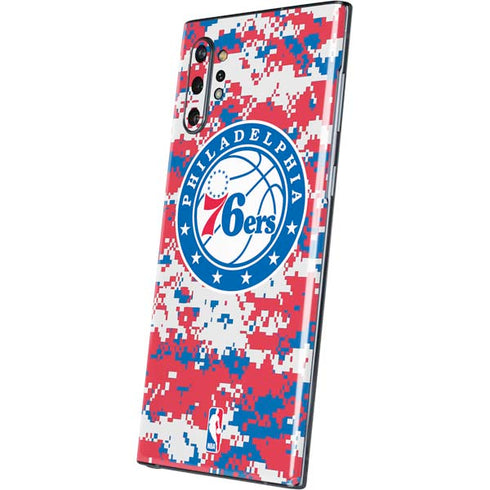 NBA Philadelphia 76ers Red Digi Camo Galaxy Note 10 Plus Skin