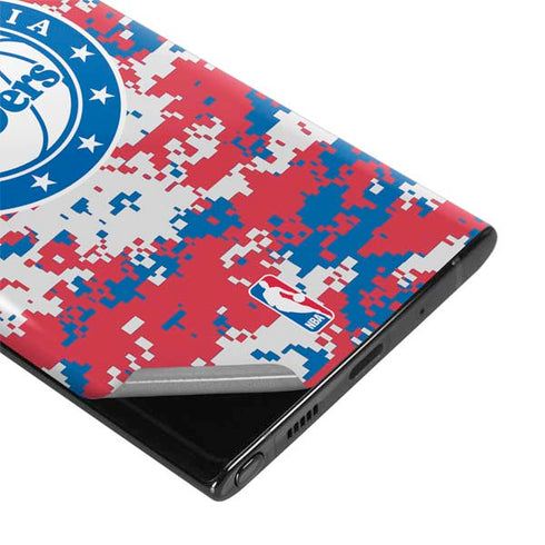 NBA Philadelphia 76ers Red Digi Camo Galaxy Note 10 Plus Skin