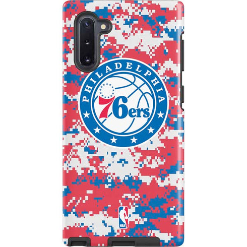 NBA Philadelphia 76ers Red Digi Camo Galaxy Note 10 Pro Case
