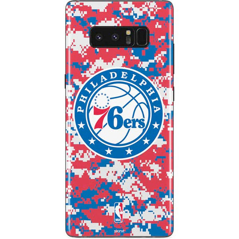 NBA Philadelphia 76ers Red Digi Camo Galaxy Note 8 Skin