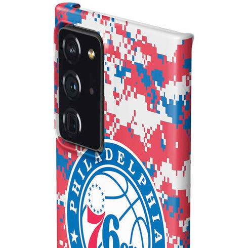 NBA Philadelphia 76ers Red Digi Camo Galaxy Note20 Ultra 5G Lite Case
