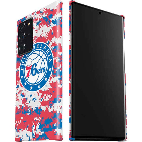 NBA Philadelphia 76ers Red Digi Camo Galaxy Note20 Ultra 5G Lite Case