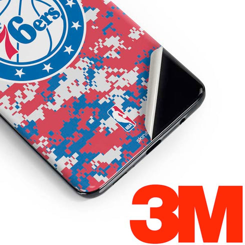 NBA Philadelphia 76ers Red Digi Camo Galaxy S10e Skin