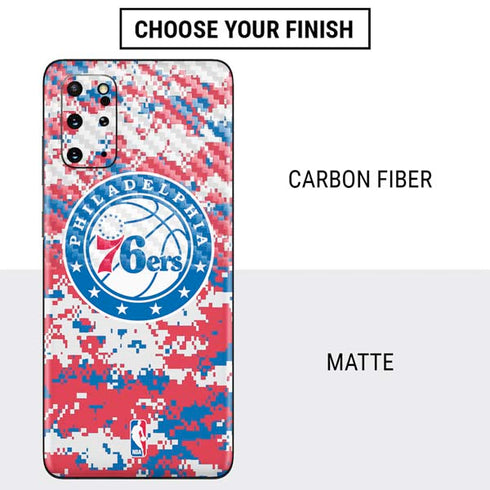 NBA Philadelphia 76ers Red Digi Camo Galaxy S20 Plus Skin