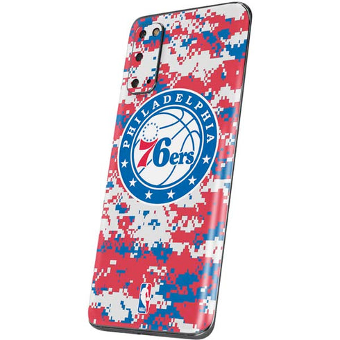 NBA Philadelphia 76ers Red Digi Camo Galaxy S20 Skin
