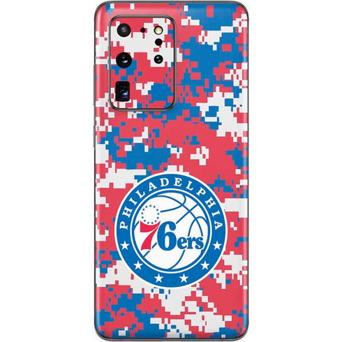 NBA Philadelphia 76ers Red Digi Camo Galaxy S20 Ultra 5G Skin