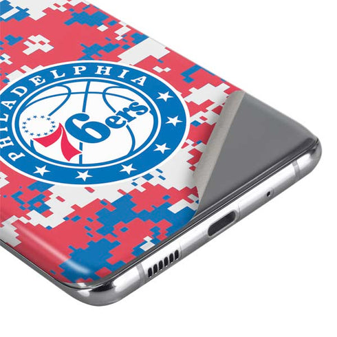 NBA Philadelphia 76ers Red Digi Camo Galaxy S20 Ultra 5G Skin
