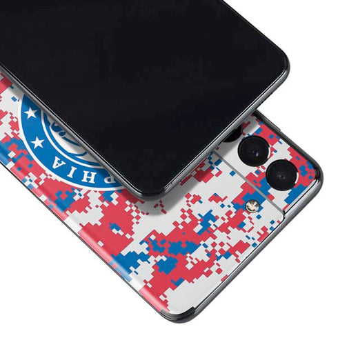 NBA Philadelphia 76ers Red Digi Camo Galaxy S21 5G Skin