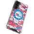 NBA Philadelphia 76ers Red Digi Camo Galaxy S21 Plus 5G Clear Case