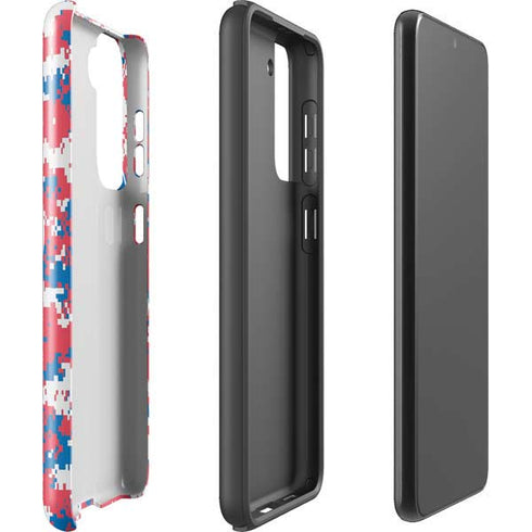 NBA Philadelphia 76ers Red Digi Camo Galaxy S21 Plus 5G Pro Case