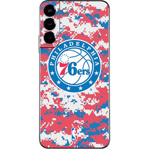 NBA Philadelphia 76ers Red Digi Camo Galaxy S22 Plus Skin