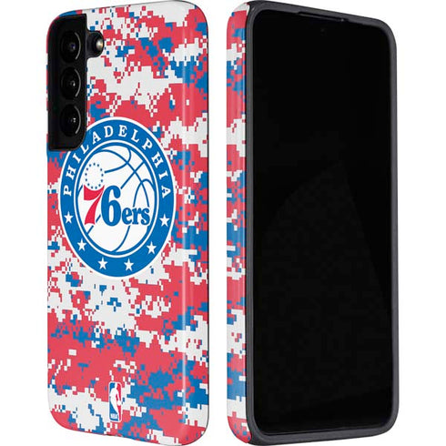NBA Philadelphia 76ers Red Digi Camo Galaxy S22 Pro Case