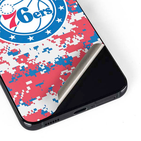 NBA Philadelphia 76ers Red Digi Camo Galaxy S22 Skin