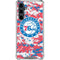 NBA Philadelphia 76ers Red Digi Camo Galaxy S23 FE Clear Case