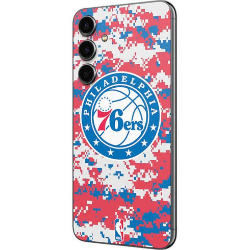 NBA Philadelphia 76ers Red Digi Camo Galaxy S23 FE Skin