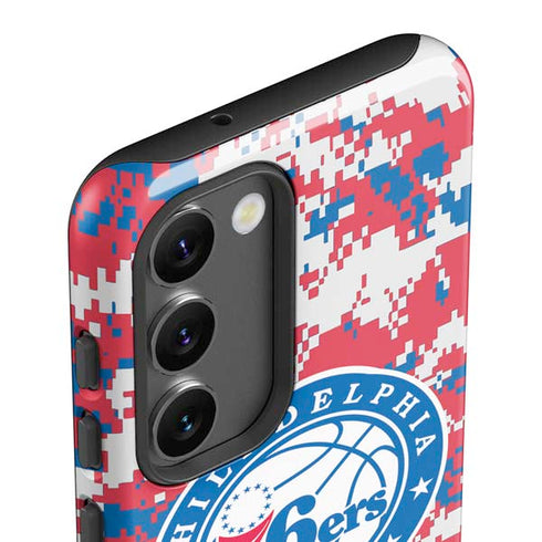 NBA Philadelphia 76ers Red Digi Camo Galaxy S23 Plus Pro Case