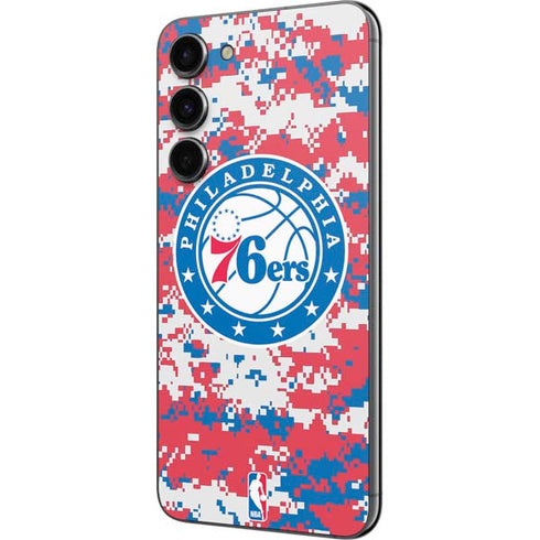NBA Philadelphia 76ers Red Digi Camo Galaxy S23 Plus Skin