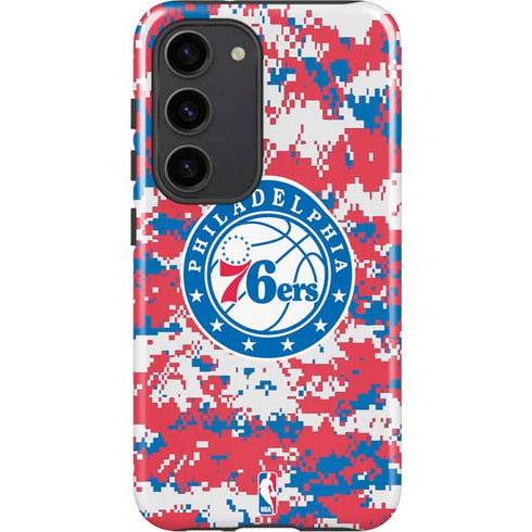 NBA Philadelphia 76ers Red Digi Camo Galaxy S23 Pro Case