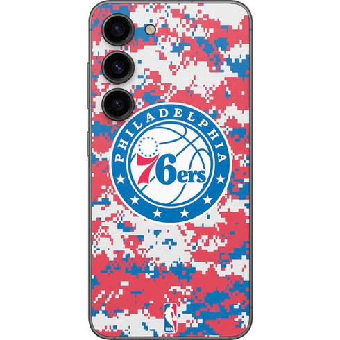 NBA Philadelphia 76ers Red Digi Camo Galaxy S23 Skin