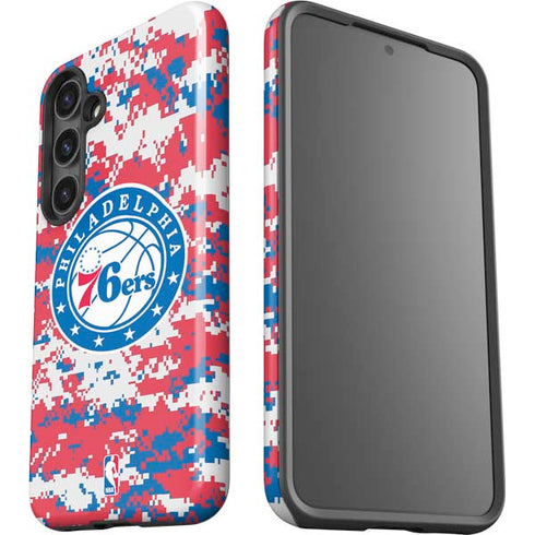 NBA Philadelphia 76ers Red Digi Camo Galaxy S24 Impact Case