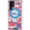 NBA Philadelphia 76ers Red Digi Camo Galaxy S24 Ultra Clear Case
