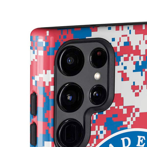 NBA Philadelphia 76ers Red Digi Camo Galaxy S24 Ultra Impact Case