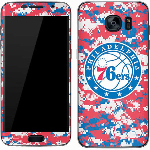 NBA Philadelphia 76ers Red Digi Camo Galaxy S7 Skin