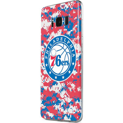 NBA Philadelphia 76ers Red Digi Camo Galaxy S8 Skin