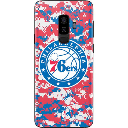 NBA Philadelphia 76ers Red Digi Camo Galaxy S9 Plus Skin