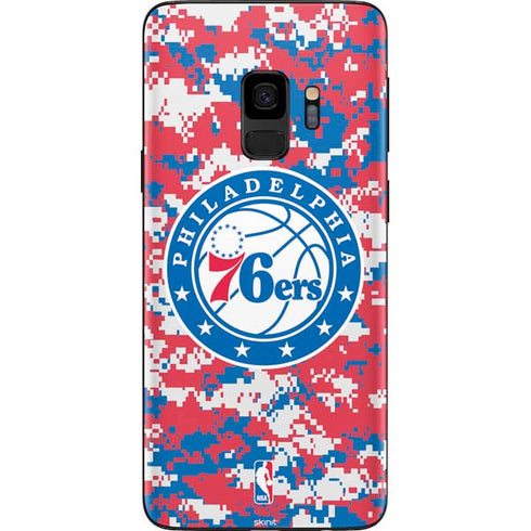 NBA Philadelphia 76ers Red Digi Camo Galaxy S9 Skin
