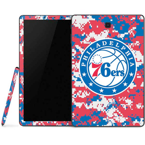 NBA Philadelphia 76ers Red Digi Camo Samsung Galaxy Tab Skin