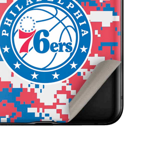 NBA Philadelphia 76ers Red Digi Camo Galaxy Z Flip Skin