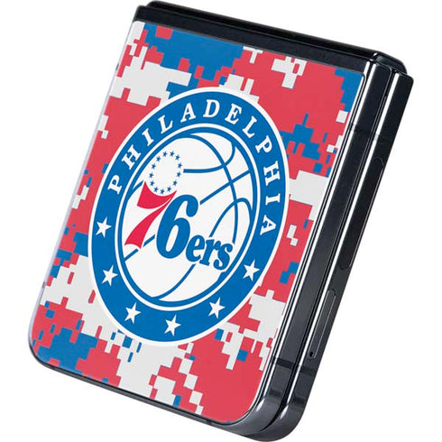 NBA Philadelphia 76ers Red Digi Camo Galaxy Z Flip5 5G Skin
