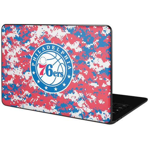 NBA Philadelphia 76ers Red Digi Camo Google Pixelbook Go Skin