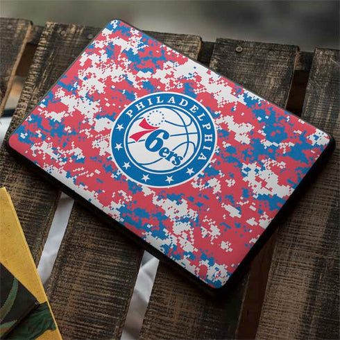 NBA Philadelphia 76ers Red Digi Camo Google Pixelbook Go Skin